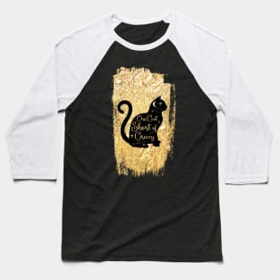 One cat short of crazy shirt Baseball T-Shirt